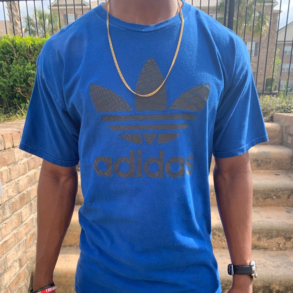 Adidas casual blue shirt